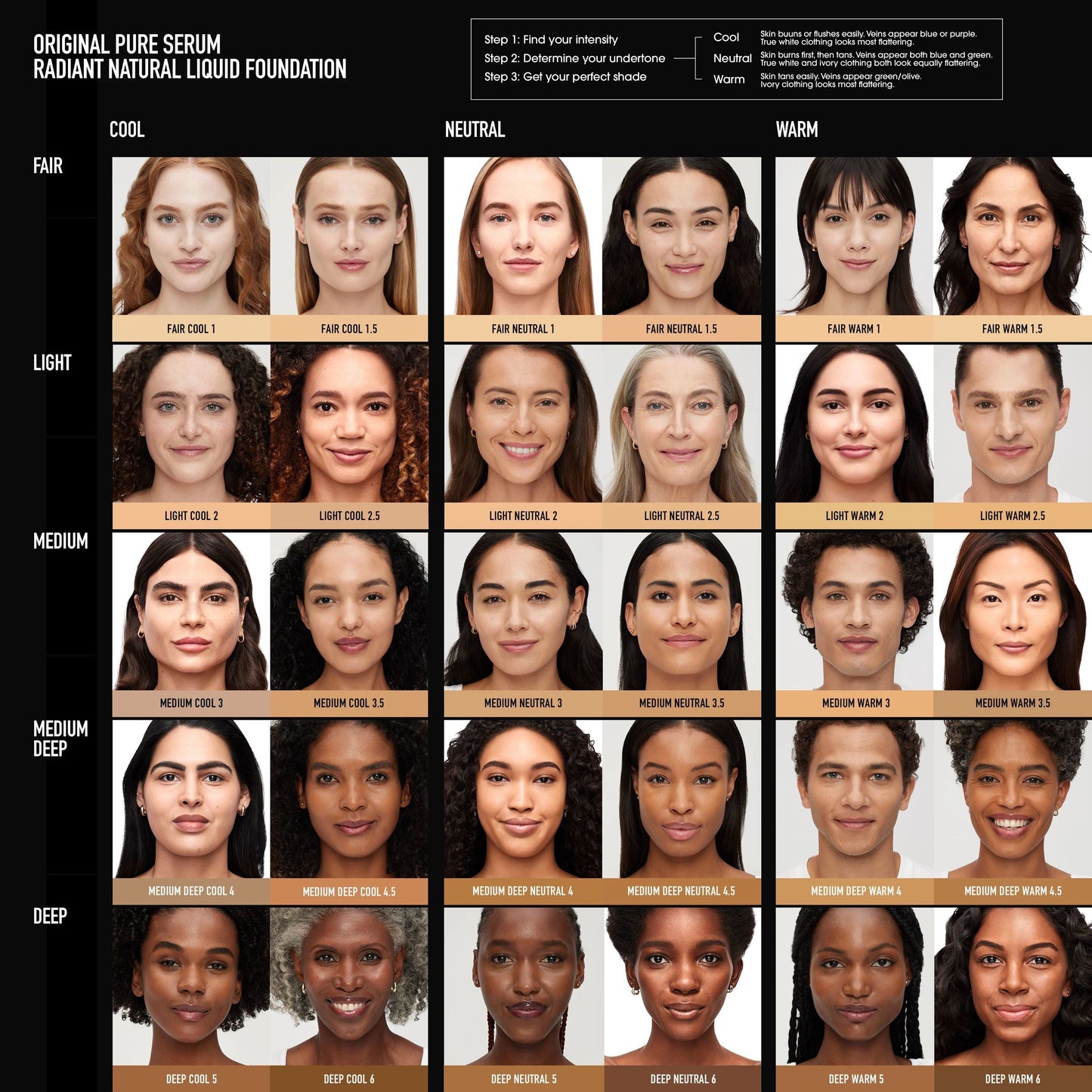 ORIGINAL Pure Serum Radiant Natural Liquid Foundation Mineral SPF 20