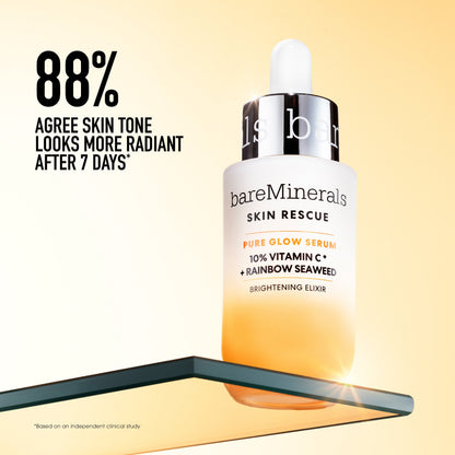 SKIN RESCUE Pure Glow Serum with 10% Vitamin C Complex and Rainbow Seaweed