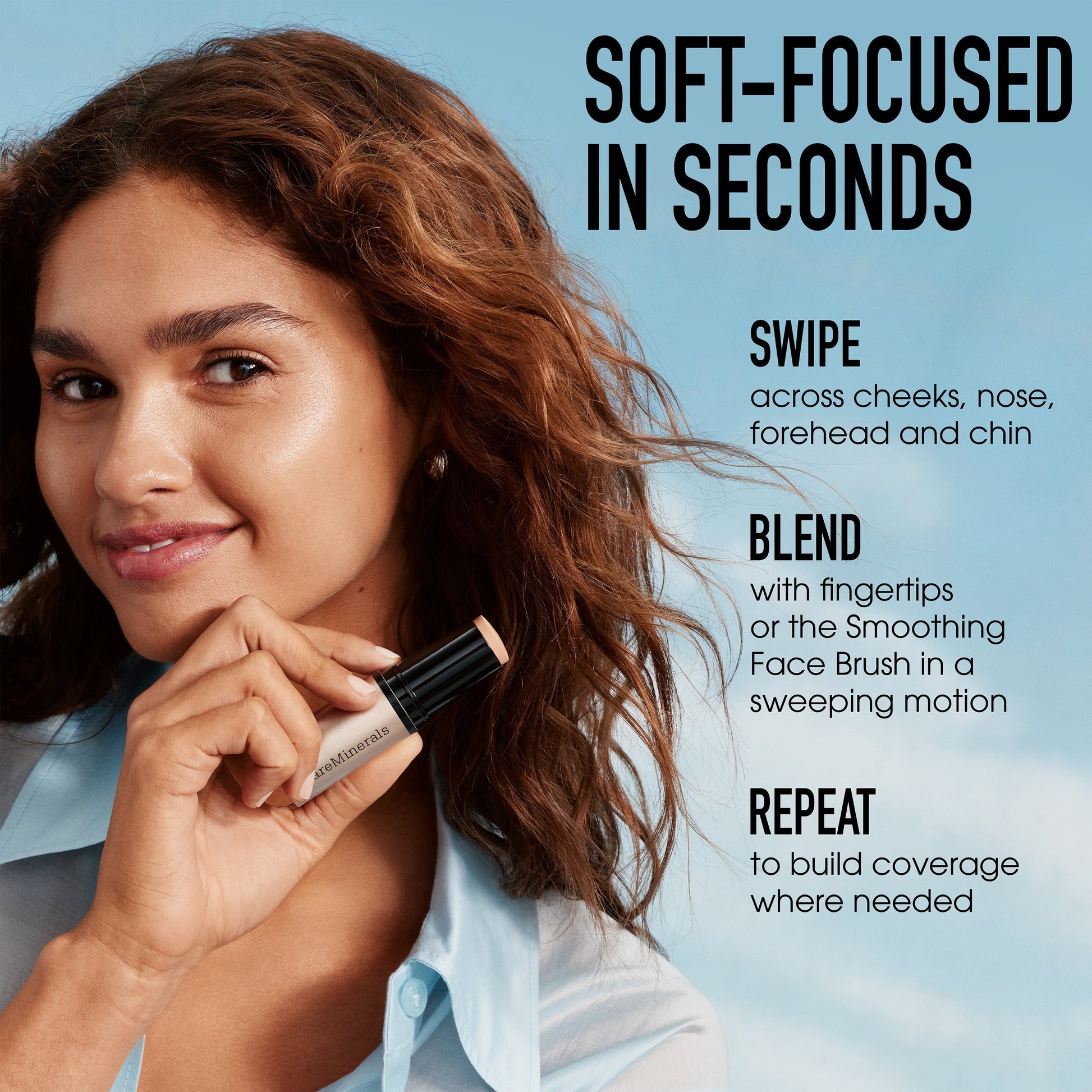 COMPLEXION RESCUE® Luminous Skin Tint Stick and Smoothing Face Brush